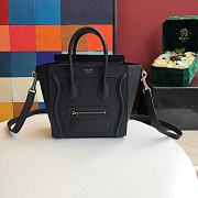 Celine Nano Luggage Black 20x20x10cm - 1