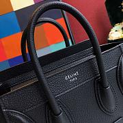 Celine Nano Luggage Black 20x20x10cm - 6