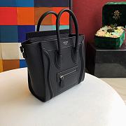 Celine Nano Luggage Black 20x20x10cm - 4