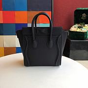 Celine Nano Luggage Black 20x20x10cm - 3