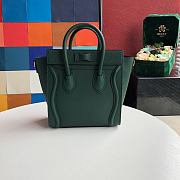 Celine Nano Luggage Green 20x20x10cm - 2