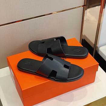 Hermes Slippers Men Black 