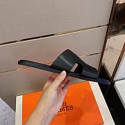 Hermes Slippers Men Black  - 2
