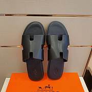 Hermes Slippers Men Black  - 3
