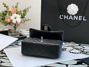 Chanel Mini Flap Bag With Top Handle Lambskin Black AS2431 13x20x9cm - 3