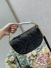 Dior Small Vibe Hobo Bag Lambskin Black M7200 20×15×7cm - 2