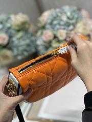 Dior Small Vibe Hobo Bag Lambskin Orange M7200 20×15×7cm - 3