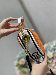 Dior Small Vibe Hobo Bag Lambskin Orange M7200 20×15×7cm - 2