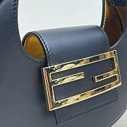 Fendi Cookie Leather Black 8BS065 22×17.5×4.5cm - 6