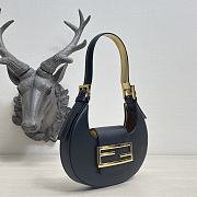 Fendi Cookie Leather Black 8BS065 22×17.5×4.5cm - 5