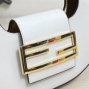 Fendi Cookie Leather White 8BS065 22×17.5×4.5cm - 4