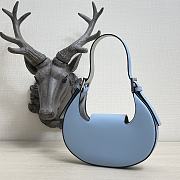 Fendi Cookie Leather Light Blue 8BS065 22×17.5×4.5cm - 3
