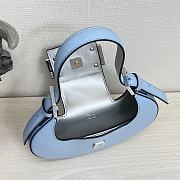 Fendi Cookie Leather Light Blue 8BS065 22×17.5×4.5cm - 2