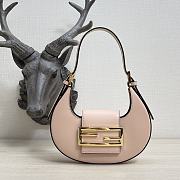 Fendi Cookie Leather Pink 8BS065 22×17.5×4.5cm - 1