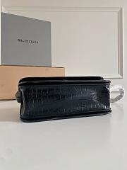 Balenciaga Small Gossip Bag Crocodile Embossed Leather 23.5x12.4x10.4cm - 6