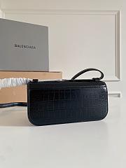 Balenciaga Small Gossip Bag Crocodile Embossed Leather 23.5x12.4x10.4cm - 5