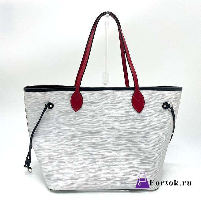 Louis Vuitton Neverfull MM Epi Leather White M55591 31cm - 1