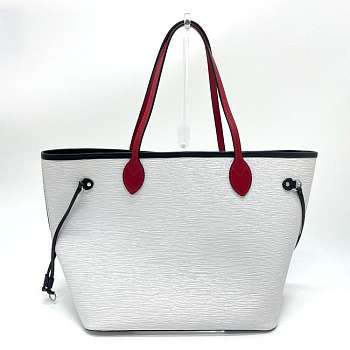 Louis Vuitton Neverfull MM Epi Leather White M55591 31cm