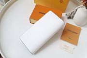 Louis Vuitton Brazza Wallet Epi Leather White M80788 10x19x2cm - 5