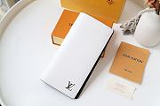 Louis Vuitton Brazza Wallet Epi Leather White M80788 10x19x2cm - 4