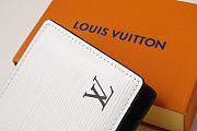 Louis Vuitton Multiple Wallet Epi Leather White M80770 ‭11.5x9x1.5cm  - 4