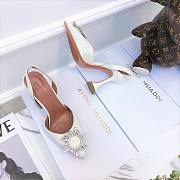 Amina Muaddi Heels White  - 2