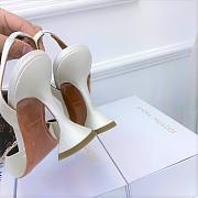 Amina Muaddi Heels White  - 3
