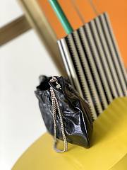 Ysl Pacpac Hobo Bag Leather Black 24x14x4cm - 6