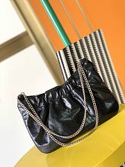 Ysl Pacpac Hobo Bag Leather Black 24x14x4cm - 4