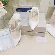 Jimmy Choo Bling Patent Leather White 100mm - 1
