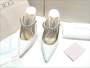 Jimmy Choo Bling Patent Leather White 100mm - 3
