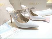 Jimmy Choo Bling Patent Leather White 100mm - 2
