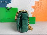 Bottega Veneta Chain Cassette Suede Green 631421 26x18x8cm - 4