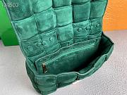 Bottega Veneta Chain Cassette Suede Green 631421 26x18x8cm - 2
