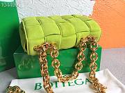 Bottega Veneta Chain Cassette Suede Kiwi 631421 26x18x8cm - 6