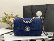 Chanel 19 Medium Flap Bag Denim 26cm - 1