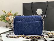 Chanel 19 Medium Flap Bag Denim 26cm - 3