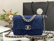 Chanel 19 Medium Flap Bag Denim 26cm - 4