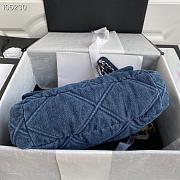 Chanel 19 Flap Bag Denim AS1161 30cm - 6