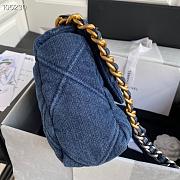 Chanel 19 Flap Bag Denim AS1161 30cm - 4