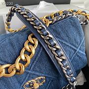 Chanel 19 Flap Bag Denim AS1161 30cm - 3