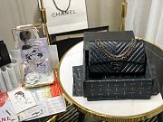 Chanel Medium Reissue 2.55 Aged Chervon Leather Black Metal 25cm - 6