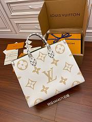 Louis Vuitton Onthego Handbag M44570 Khaki Green/White - 3