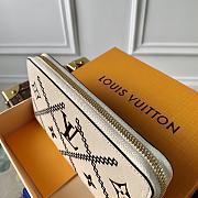 Louis Vuitton Zippy Wallet Monogram Empreinte Creme/Black M81141 19.5x10.5x2.5cm - 2