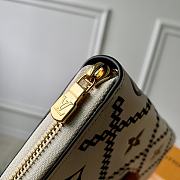 Louis Vuitton Zippy Wallet Monogram Empreinte Creme/Black M81141 19.5x10.5x2.5cm - 3