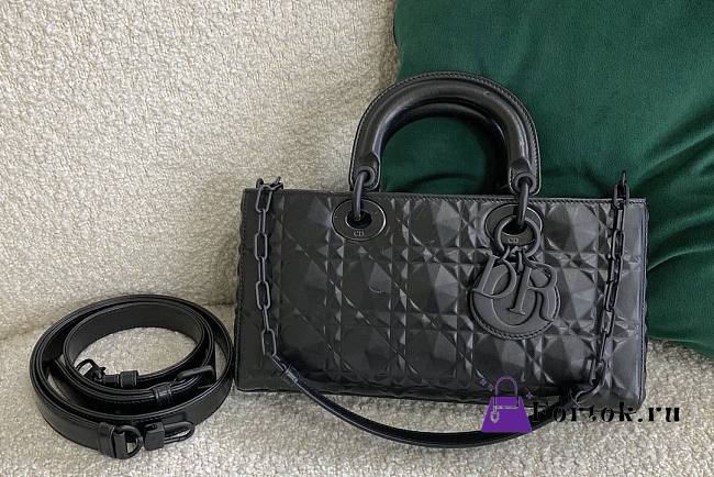 Dior Lady D-Joy Diamond Motif Black M0540 26x13.5x5cm - 1