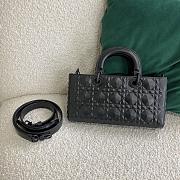 Dior Lady D-Joy Diamond Motif Black M0540 26x13.5x5cm - 3