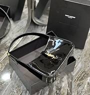 Ysl Le 5 À 7 Hobo Bag In Patent Leather Black 6572282 25x14x6cm - 2