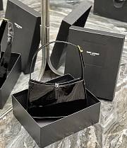 Ysl Le 5 À 7 Hobo Bag In Patent Leather Black 6572282 25x14x6cm - 4