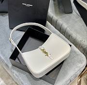 Ysl Le 5 À 7 Hobo Bag In Smooth Leather White 6572282 25x14x6cm - 2